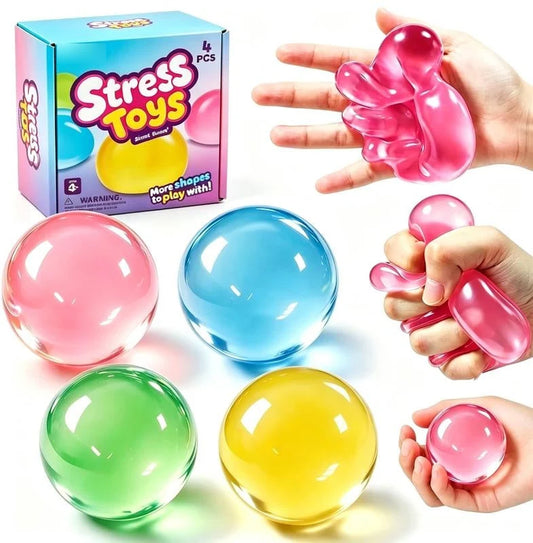 Stress Balls Slow-Rebound Shape-Holding Set of 4