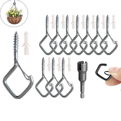 String Light Hook Set Stainless Steel Safety Lock