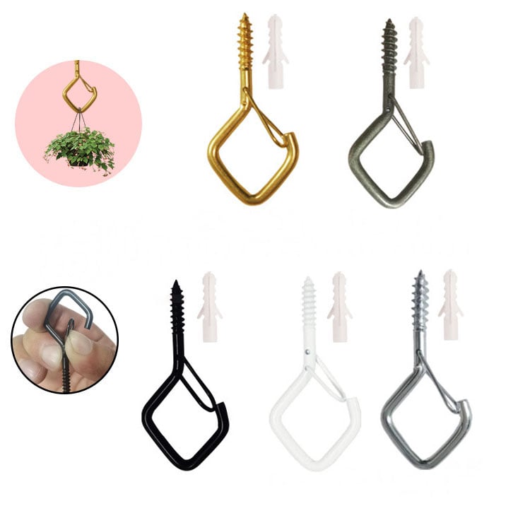 String Light Hook Set Stainless Steel Safety Lock