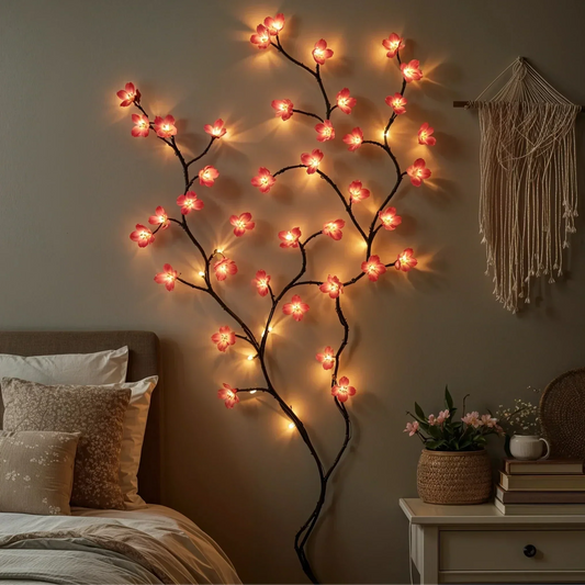 String Lights Cherry Blossom Warm White 72 LEDs Indoor Outdoor
