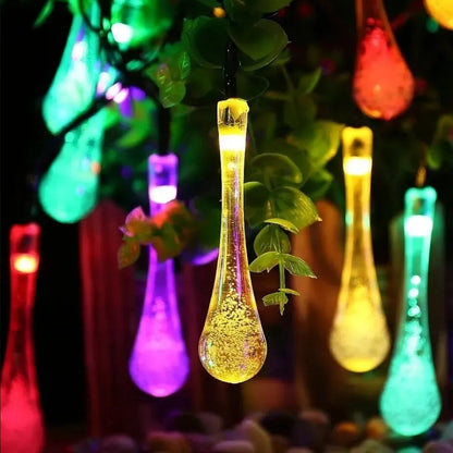 String Lights Solar-Powered IP65 Weatherproof