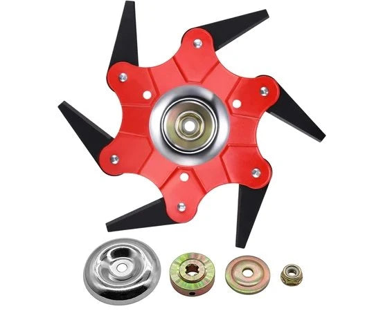String Trimmer Head 6-Tooth Manganese Steel Replacement Blade