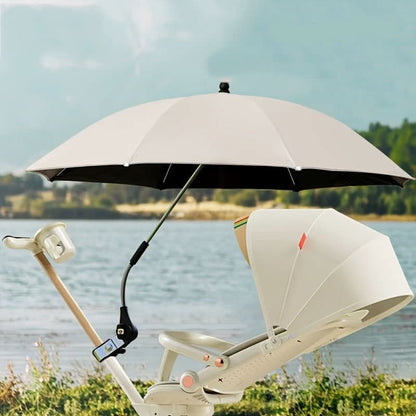 Stroller Sunshade UV-Resistant Adjustable Arm Clamp Attachment