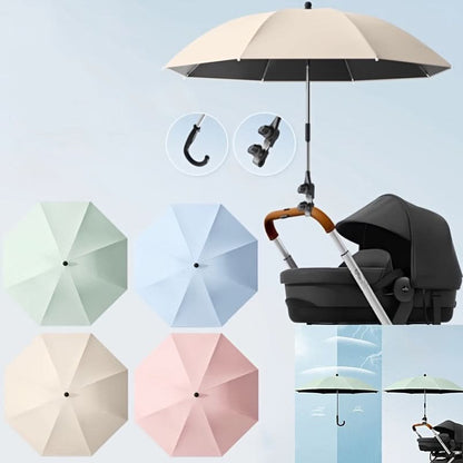 Stroller Sunshade UV-Resistant Adjustable Arm Clamp Attachment