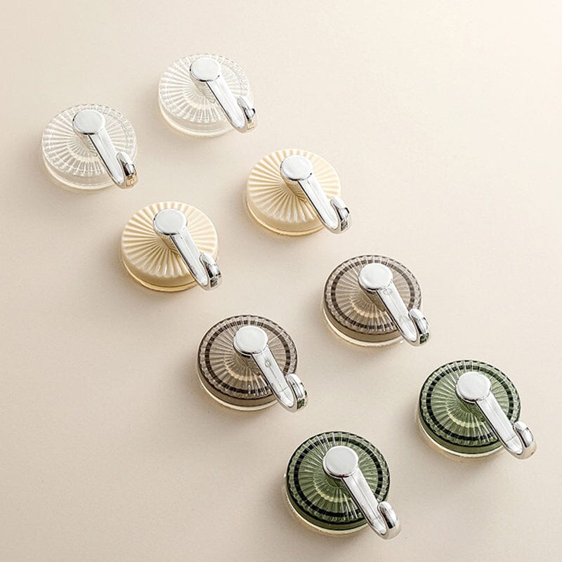Suction Cup Hooks No-Drill Waterproof Set of 3