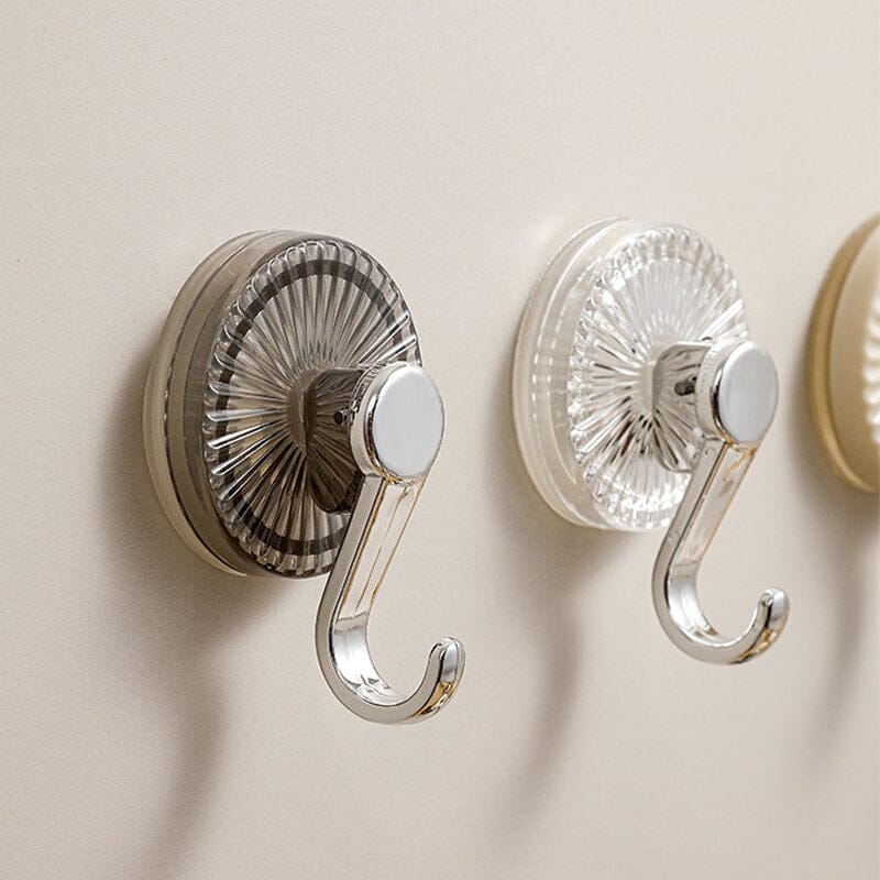 Suction Cup Hooks No-Drill Waterproof Set of 3