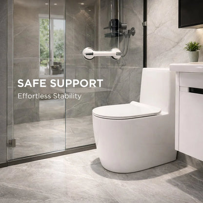 Suction Shower Grab Bar Tool-Free Dual Suction Ergonomic Grip