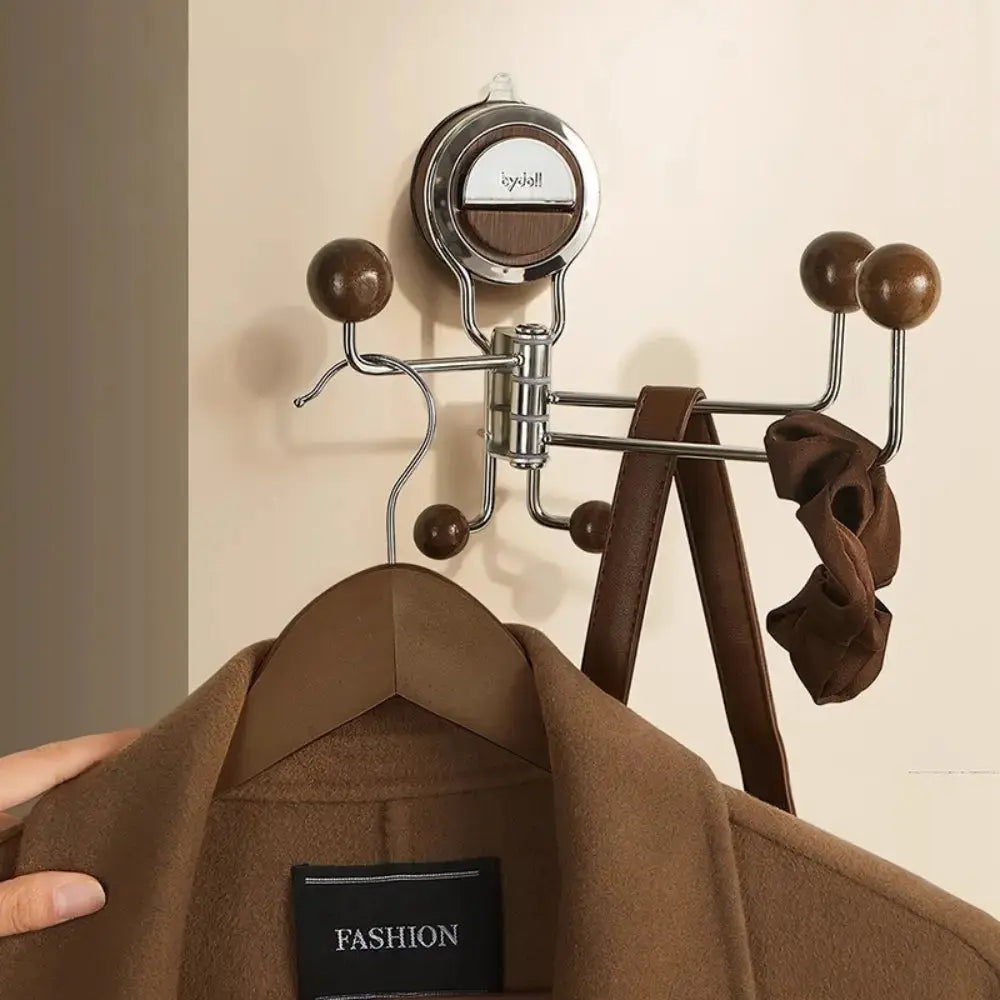 Suction Wall Hook 180° Rotation Holds 11 Lbs No-Drill