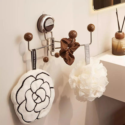 Suction Wall Hook 180° Rotation Holds 11 Lbs No-Drill