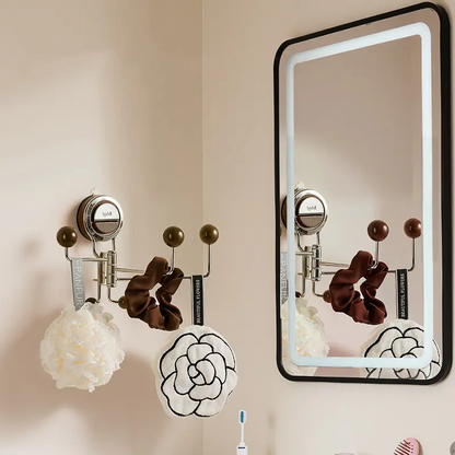 Suction Wall Hook 180° Rotation Holds 11 Lbs No-Drill