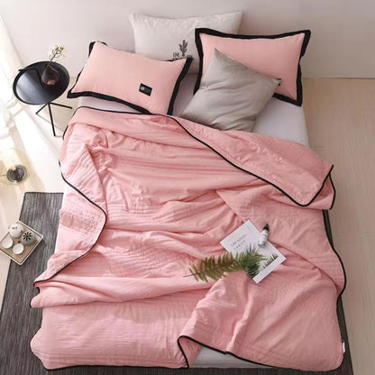 Summer Blanket Cooling Cotton-Bamboo Blend Ultralight