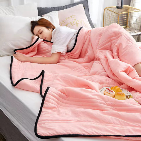 Summer Blanket Cooling Cotton-Bamboo Blend Ultralight