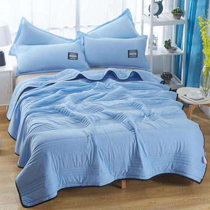 Summer Blanket Cooling Cotton-Bamboo Blend Ultralight