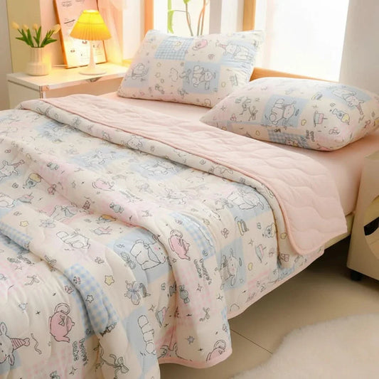 Summer Blanket Cooling Microfiber Floral