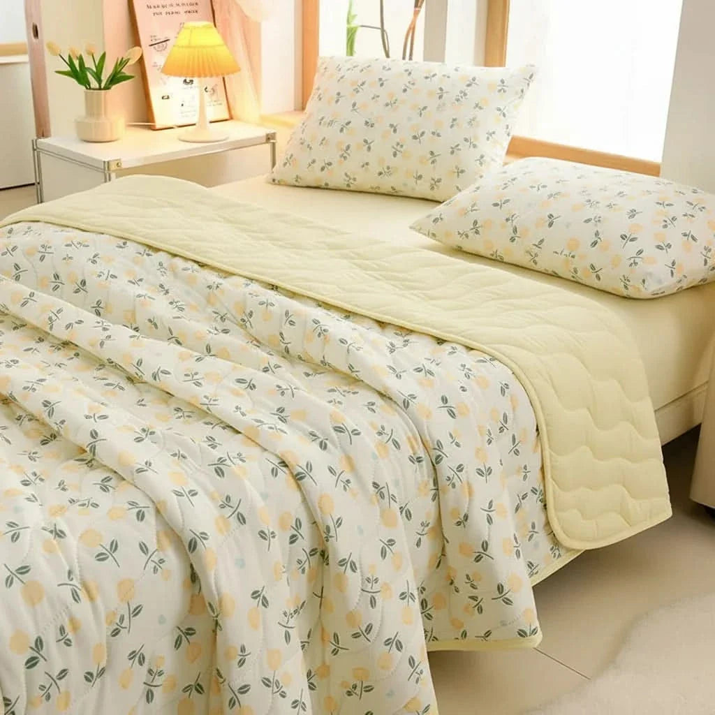 Summer Blanket Cooling Microfiber Floral