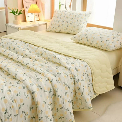 Summer Blanket Cooling Microfiber Floral
