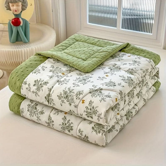 Summer Blanket Ultra Thin Breathable Polyester Floral Print