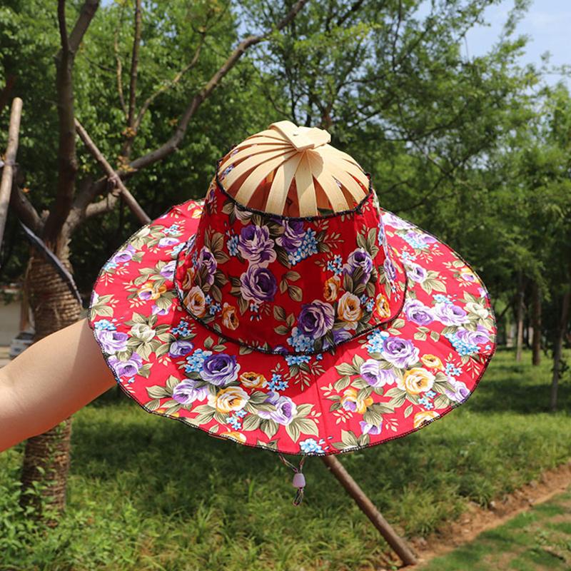 Sun Hat Foldable Wide Brim UV Protection & Fan