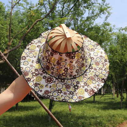 Sun Hat Foldable Wide Brim UV Protection & Fan