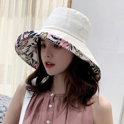 Sun Hat Reversible Wide Brim UV Protection