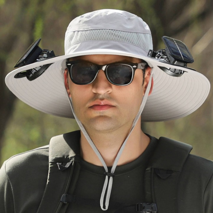 Sun Hat Solar-Powered Fan & UV Protection