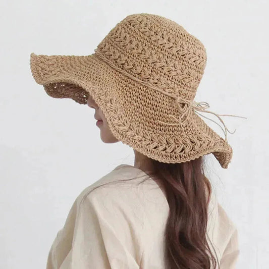 Sun Hat Straw Wide Brim UV Protection