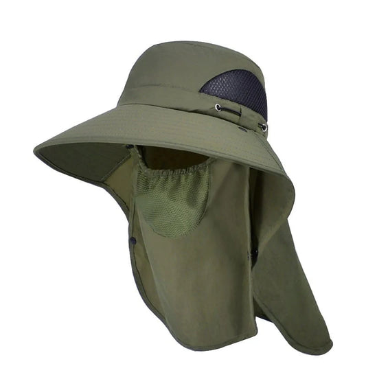 Sun Hat Wide Brim Removable Neck & Face Shield