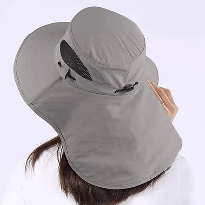 Sun Hat Wide Brim Removable Neck & Face Shield