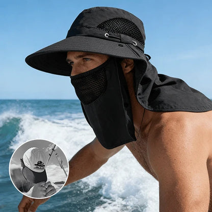 Sun Hat Wide Brim Removable Neck & Face Shield