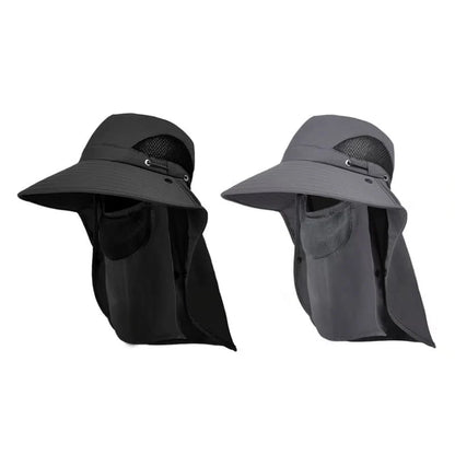 Sun Hat Wide Brim Removable Neck & Face Shield