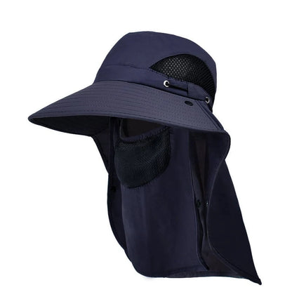 Sun Hat Wide Brim Removable Neck & Face Shield