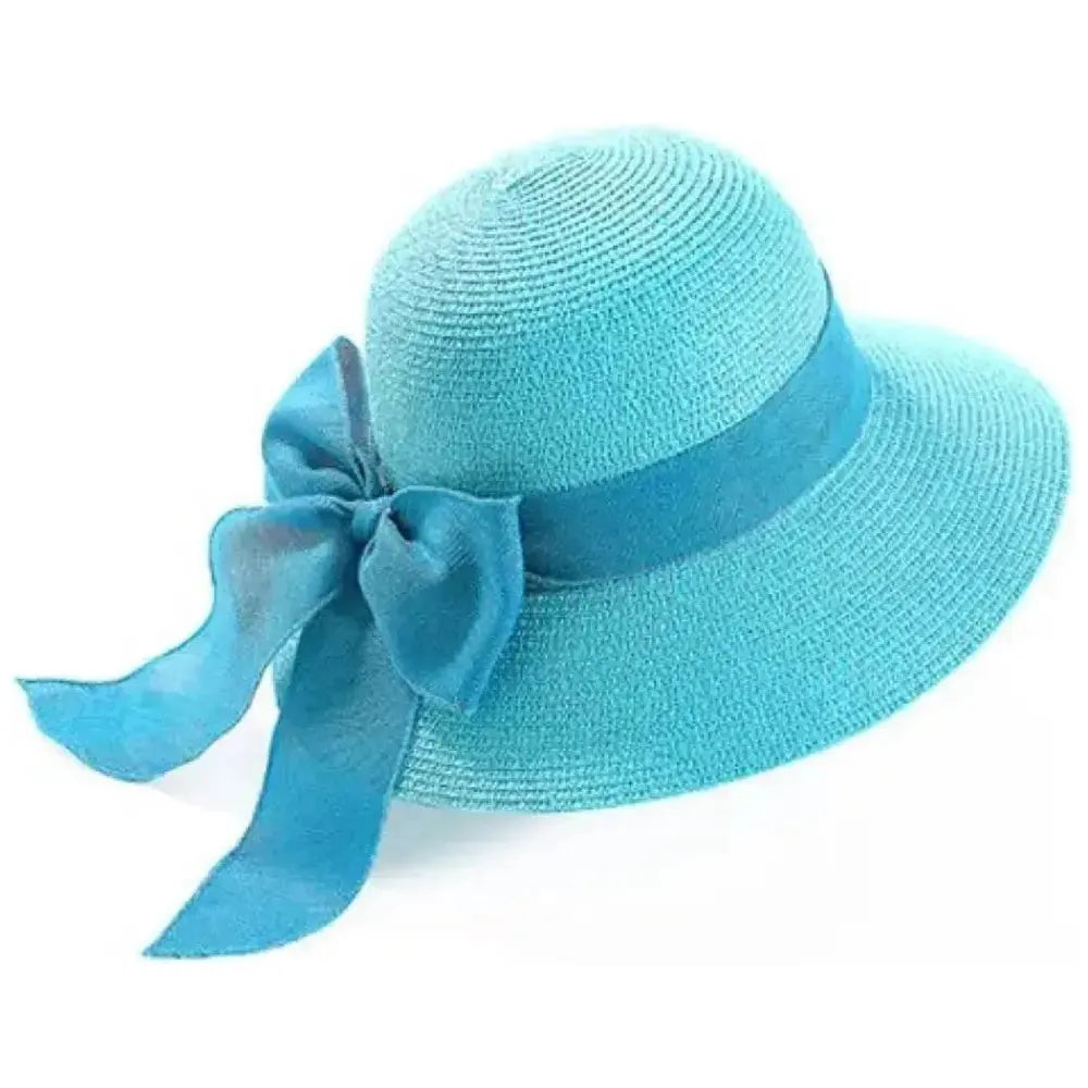 Sun Hat Wide Brim Straw Adjustable Fit