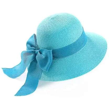 Sun Hat Wide Brim Straw Adjustable Fit