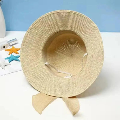 Sun Hat Wide Brim Straw Adjustable Fit