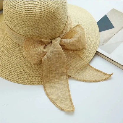 Sun Hat Wide Brim Straw Adjustable Fit