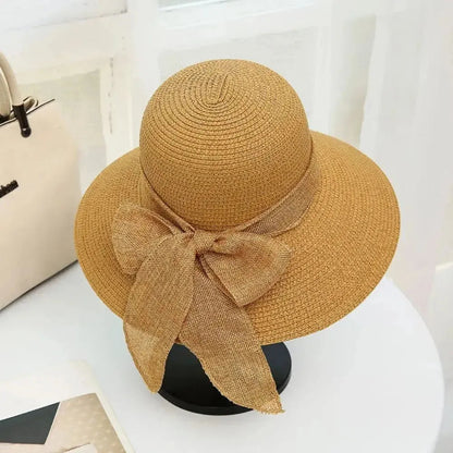 Sun Hat Wide Brim Straw Adjustable Fit