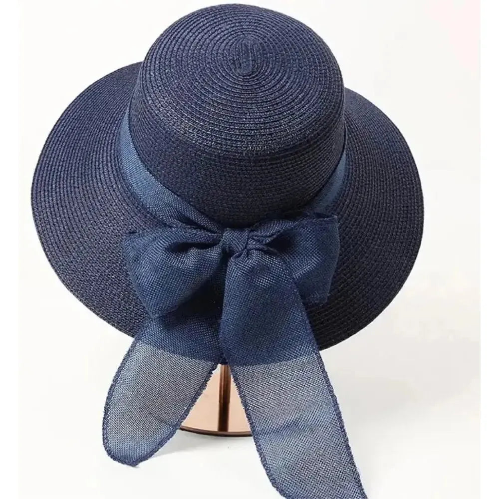 Sun Hat Wide Brim Straw Adjustable Fit