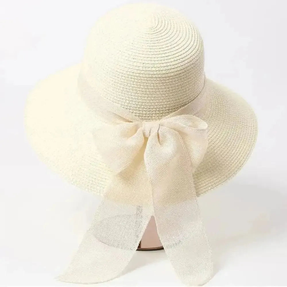 Sun Hat Wide Brim Straw Adjustable Fit