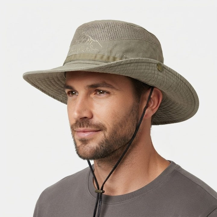 Sun Hat Wide Brim UV Protection Adjustable Chin Strap