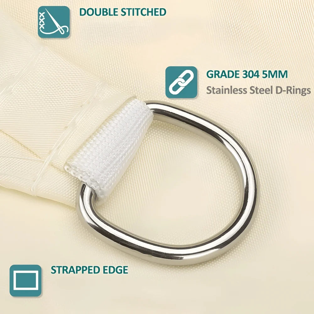 Sun Shade Sail Waterproof UV Protection Polyester Fabric