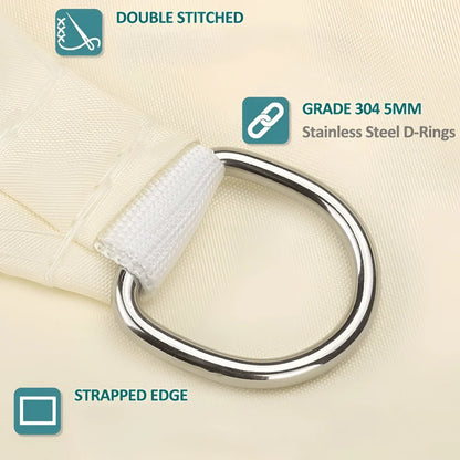 Sun Shade Sail Waterproof UV Protection Polyester Fabric