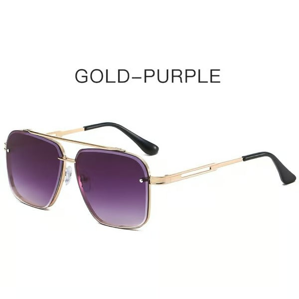 Sunglasses Oversized Retro UV400 Metal Frame