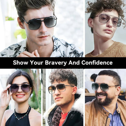 Sunglasses Oversized Retro UV400 Metal Frame