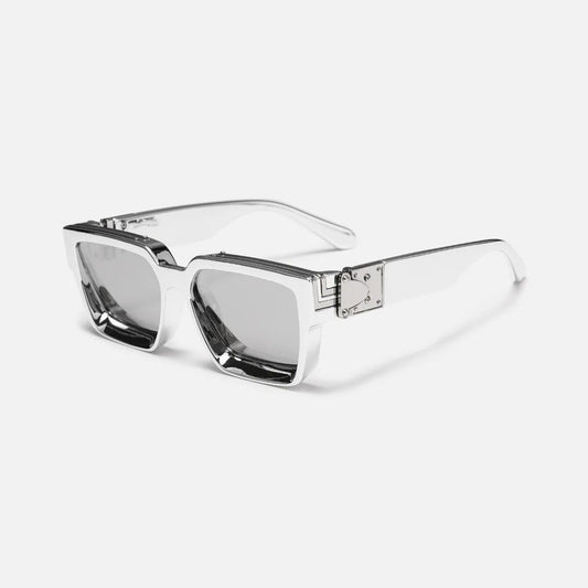 Sunglasses Oversized Square Polarized Lenses & Metal Temples