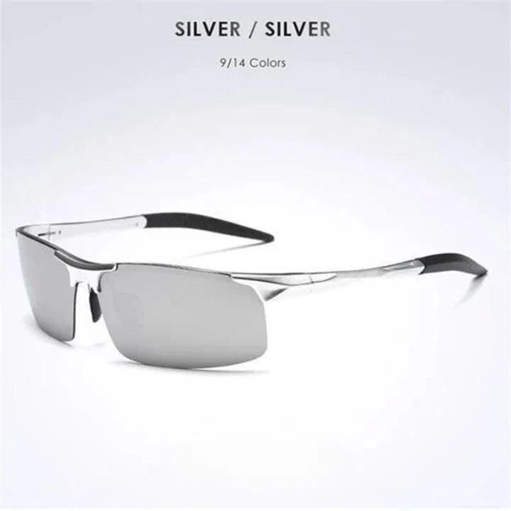 Sunglasses Photochromic Polarized Lenses Ultra-Light Aluminum Frame