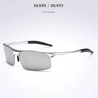 Sunglasses Photochromic Polarized Lenses Ultra-Light Aluminum Frame