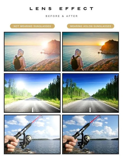 Sunglasses Photochromic Polarized Lenses Ultra-Light Aluminum Frame