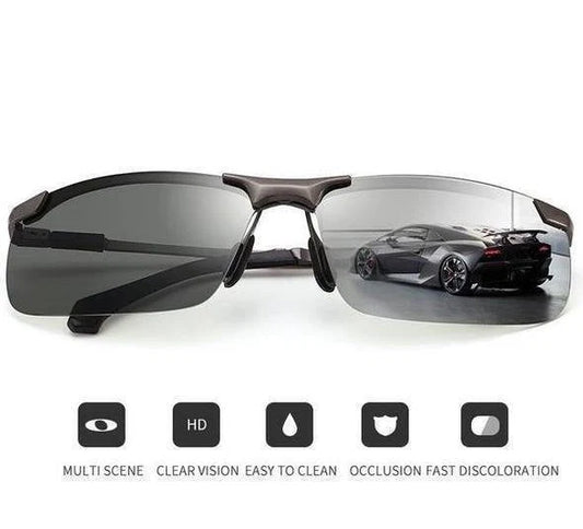 Sunglasses Photochromic Polarized UV400 Aluminum-Magnesium Frame