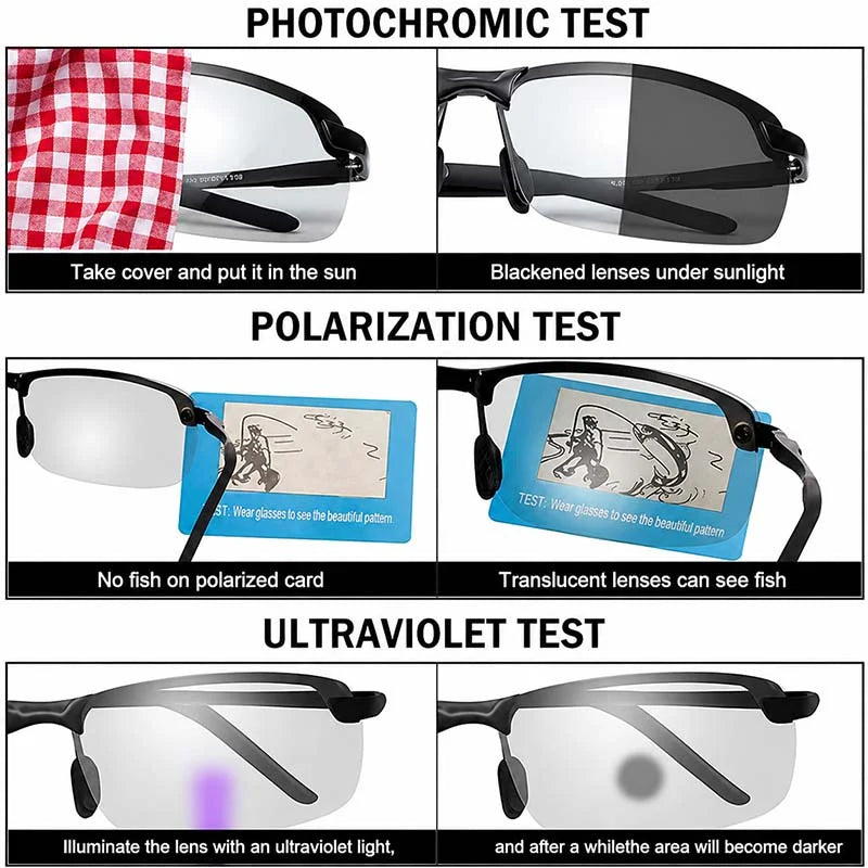 Sunglasses Polarized Photochromic UV Protection
