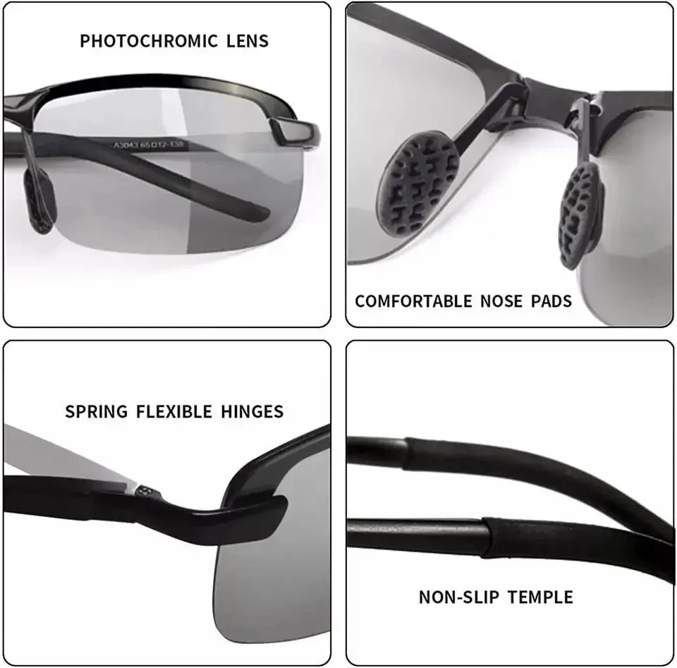 Sunglasses Polarized Photochromic UV Protection